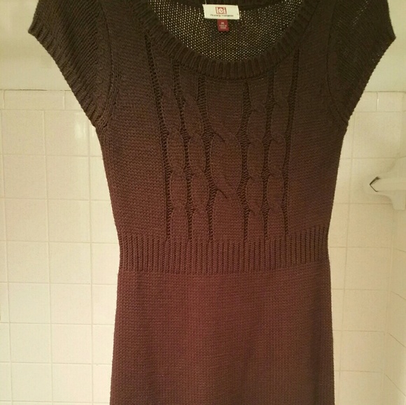 Brown Sweater Dress - Picture 4 of 6